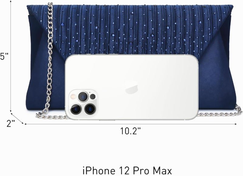 DASEIN Women Evening Bags Wedding Purses Handbags Party Clutches Cocktail Prom Formal Clutch with Glitter Rhinestones - Image 3